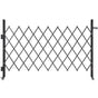 Single Folding Security Gate, Lockable Scissor Gate with 360 degree Swivel Casters, Outdoor Barricade Steel V952-GZDZDAQM51575LJAZ001V0