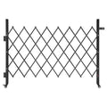 Single Folding Security Gate, Lockable Scissor Gate with 360 degree Swivel Casters, Outdoor Barricade Steel V952-GZDZDAQM5157ODKJ1001V0