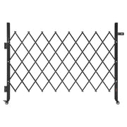 Single Folding Security Gate, Lockable Scissor Gate with 360 degree Swivel Casters, Outdoor Barricade Steel V952-GZDZDAQM5157ODKJ1001V0