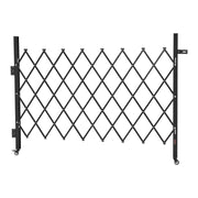 Single Folding Security Gate, Lockable Scissor Gate with 360 degree Swivel Casters, Outdoor Barricade Steel V952-GZDZDAQM5157ODKJ1001V0