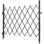 Single Folding Security Gate, Lockable Scissor Gate with 360 degree Swivel Casters, Outdoor Barricade Steel V952-GZDZDAQM63398ECAH001V0