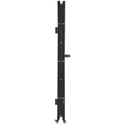 Single Folding Security Gate, Lockable Scissor Gate with 360 degree Swivel Casters, Outdoor Barricade Steel V952-GZDZDAQM79483EIKM001V0