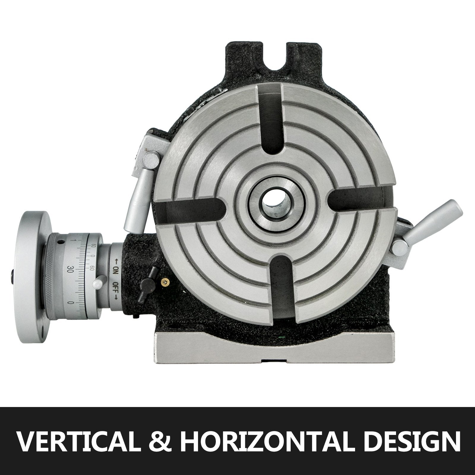 Rotary Table 6inch(150mm) Horizontal Vertical Milling Table 2/5inch(10mm) 4-Slot Milling Rotary Table MT-2 V952-GZT6CSCTJFCB00001V0