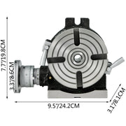 Rotary Table 6inch(150mm) Horizontal Vertical Milling Table 2/5inch(10mm) 4-Slot Milling Rotary Table MT-2 V952-GZT6CSCTJFCB00001V0