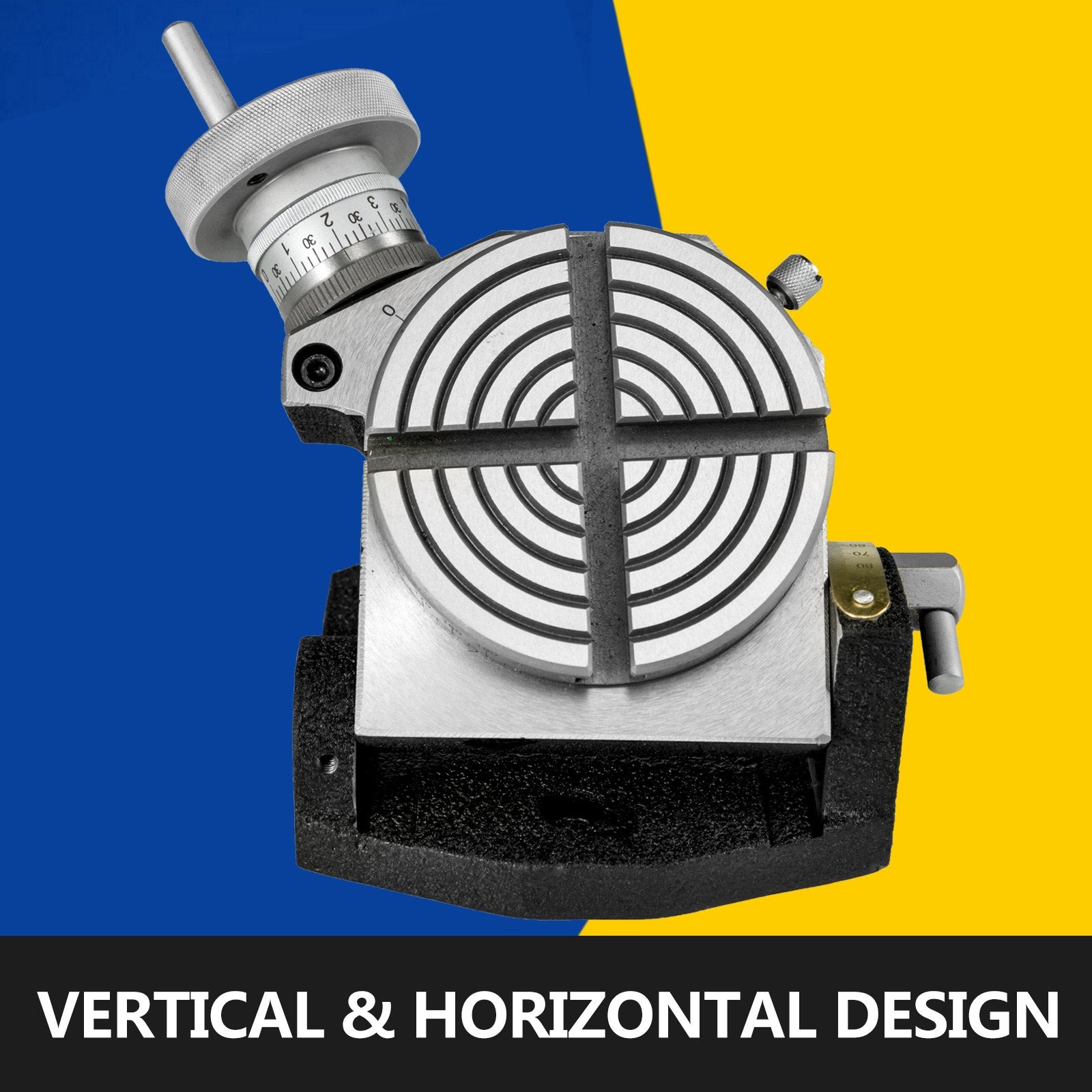 Rotary Table 4 INCH/100 MM Horizontal Vertical Rotary Table 4-Slot Rotary Table for Milling Machine MT-2 V952-GZTTSK-4000000001V0