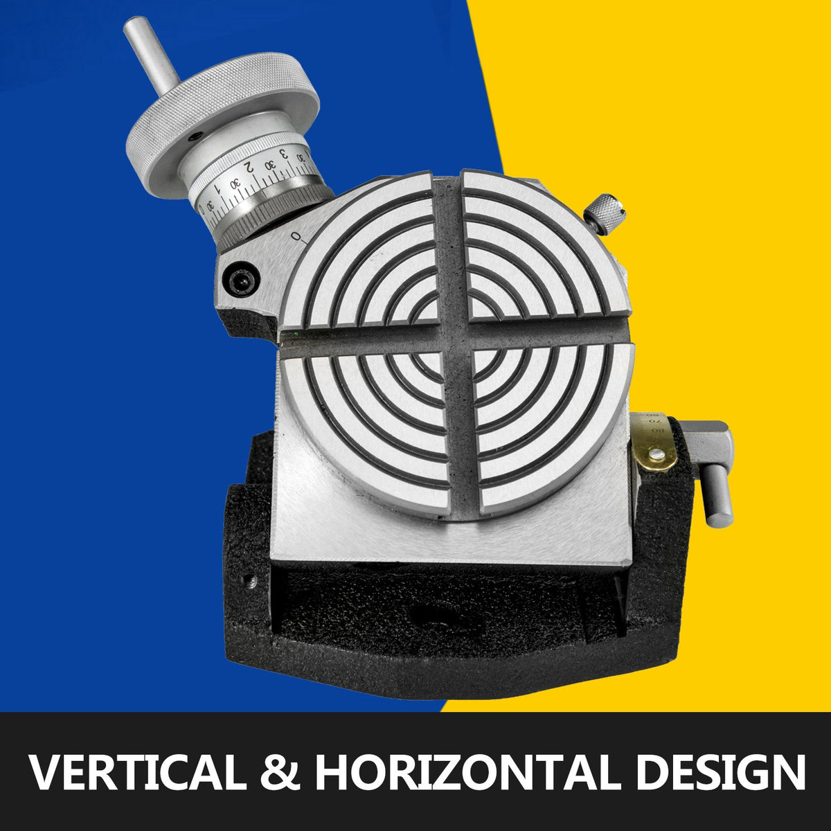 Rotary Table 4 INCH/100 MM Horizontal Vertical Rotary Table 4-Slot Rotary Table for Milling Machine MT-2 V952-GZTTSK-4000000001V0
