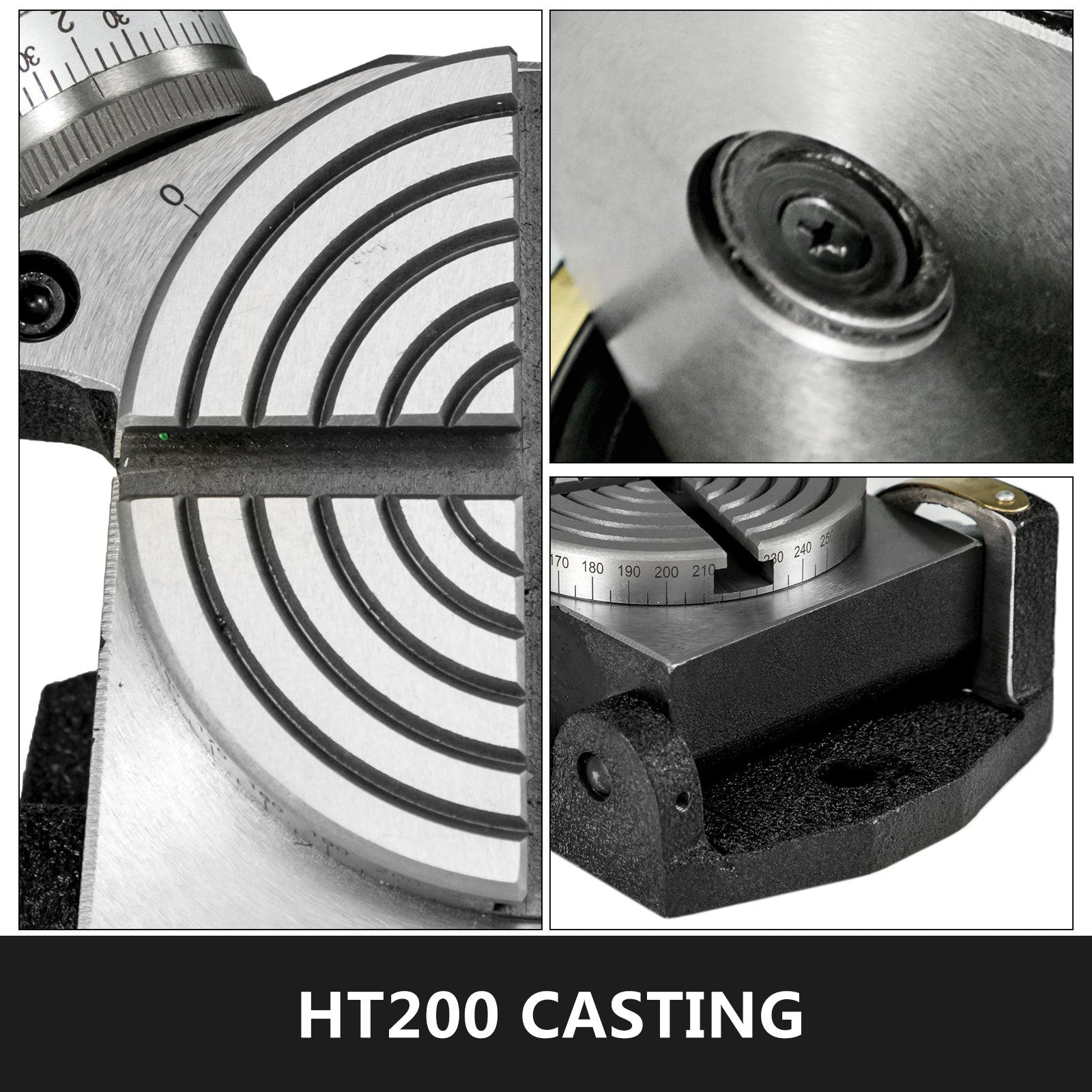 Rotary Table 4 INCH/100 MM Horizontal Vertical Rotary Table 4-Slot Rotary Table for Milling Machine MT-2 V952-GZTTSK-4000000001V0