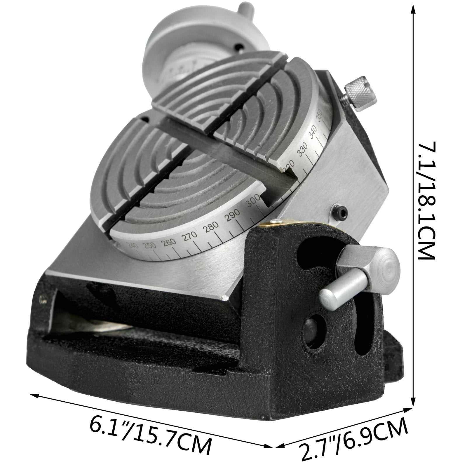 Rotary Table 4 INCH/100 MM Horizontal Vertical Rotary Table 4-Slot Rotary Table for Milling Machine MT-2 V952-GZTTSK-4000000001V0