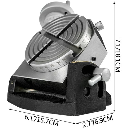 Rotary Table 4 INCH/100 MM Horizontal Vertical Rotary Table 4-Slot Rotary Table for Milling Machine MT-2 V952-GZTTSK-4000000001V0