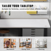 Table Top, 1397 x 711 x 25 mm, 100 kg Load Capacity, Universal One-Piece Particle Board Desktop for Height V952-GZTZMBHB5528PV06SV0