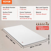 Table Top, 1397 x 711 x 25 mm, 100 kg Load Capacity, Universal One-Piece Particle Board Desktop for Height V952-GZTZMBHB5528PV06SV0