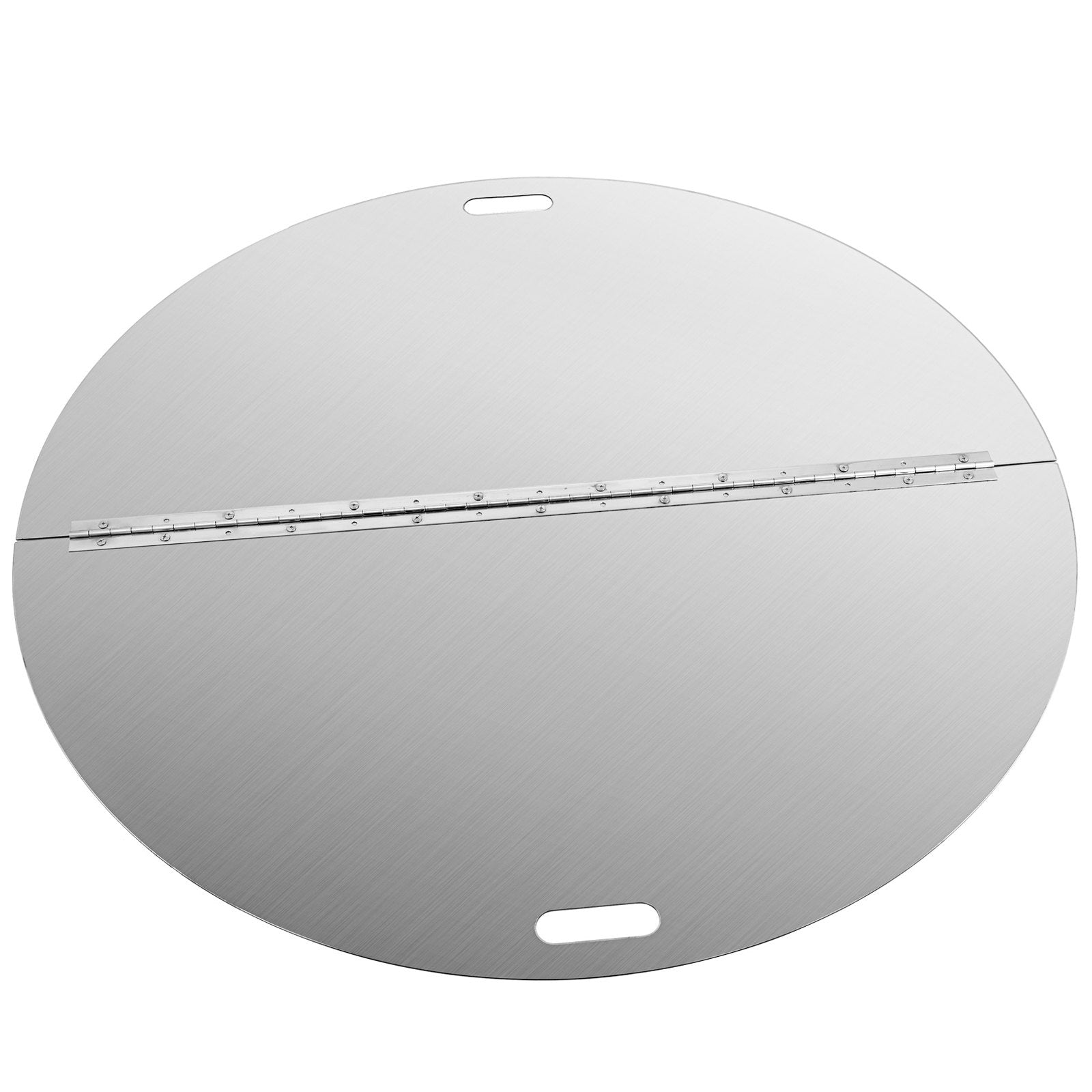 Fire Pit Lid Round 40 Inch Foldable Fire Pit Ring Snuff Cover 430 Stainless Steel Fire Pit Spark Screen Cover V952-GZZDSRSHPGZ40YC01V0