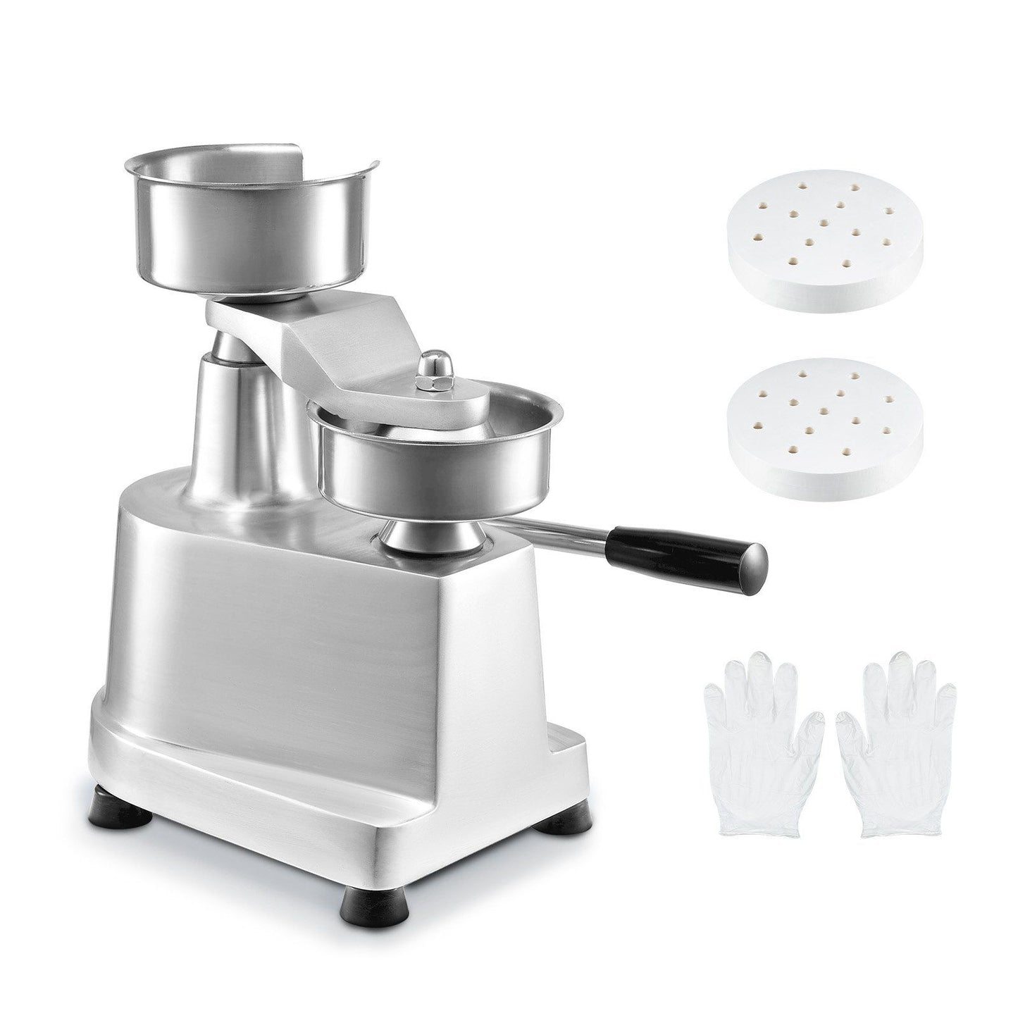 Commercial Burger Patty Maker, 100mm Hamburger Beef Patty Maker, Heavy Duty Food-Grade Stainless Steel Bowl V952-HBRBJYSZLBXGEZ9OPV0