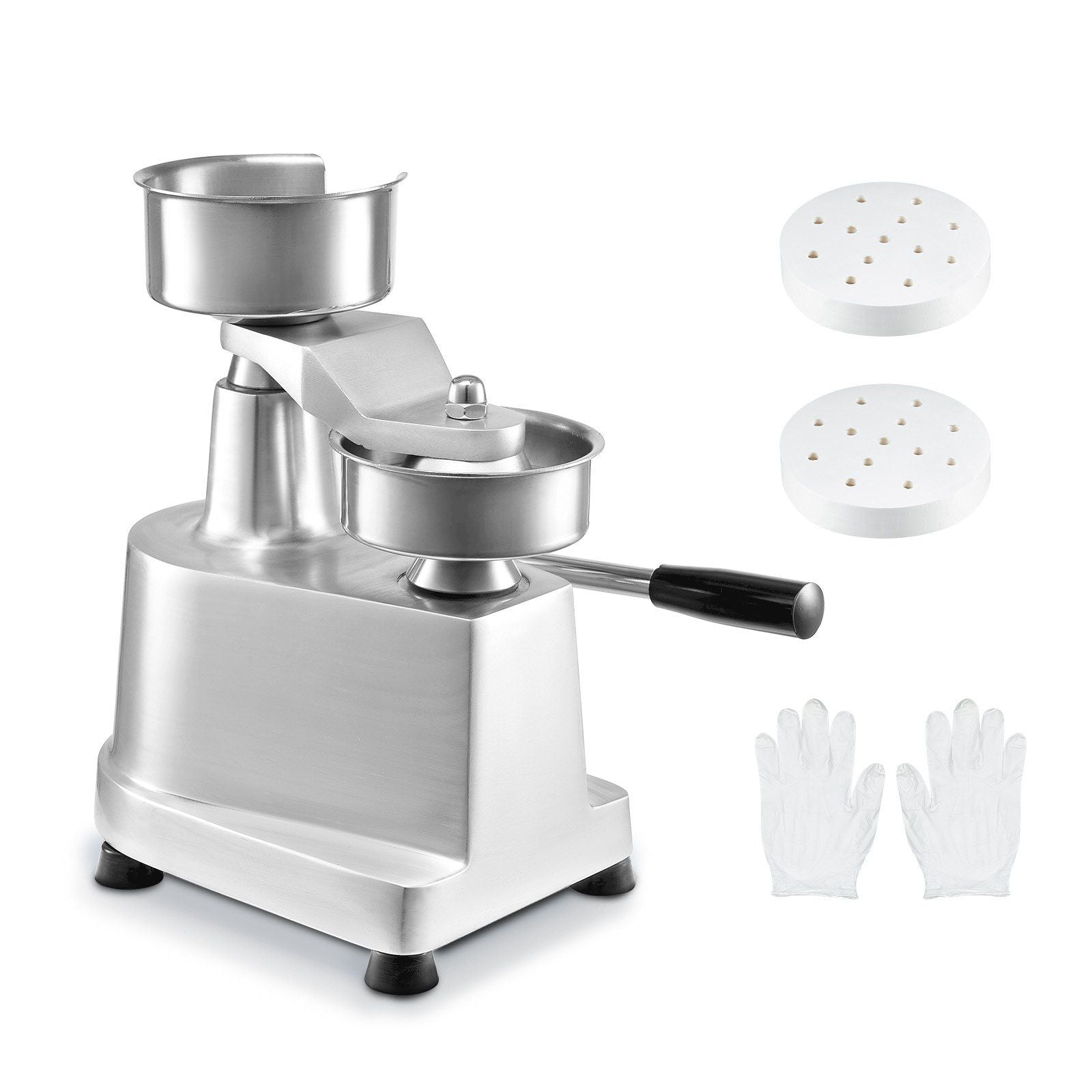 Commercial Burger Patty Maker, 100mm Hamburger Beef Patty Maker, Heavy Duty Food-Grade Stainless Steel Bowl V952-HBRBJYSZLBXGEZ9OPV0