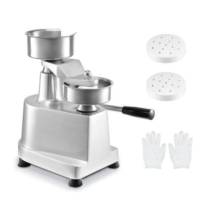 Commercial Burger Patty Maker, 100mm Hamburger Beef Patty Maker, Heavy Duty Food-Grade Stainless Steel Bowl V952-HBRBJYSZLBXGEZ9OPV0