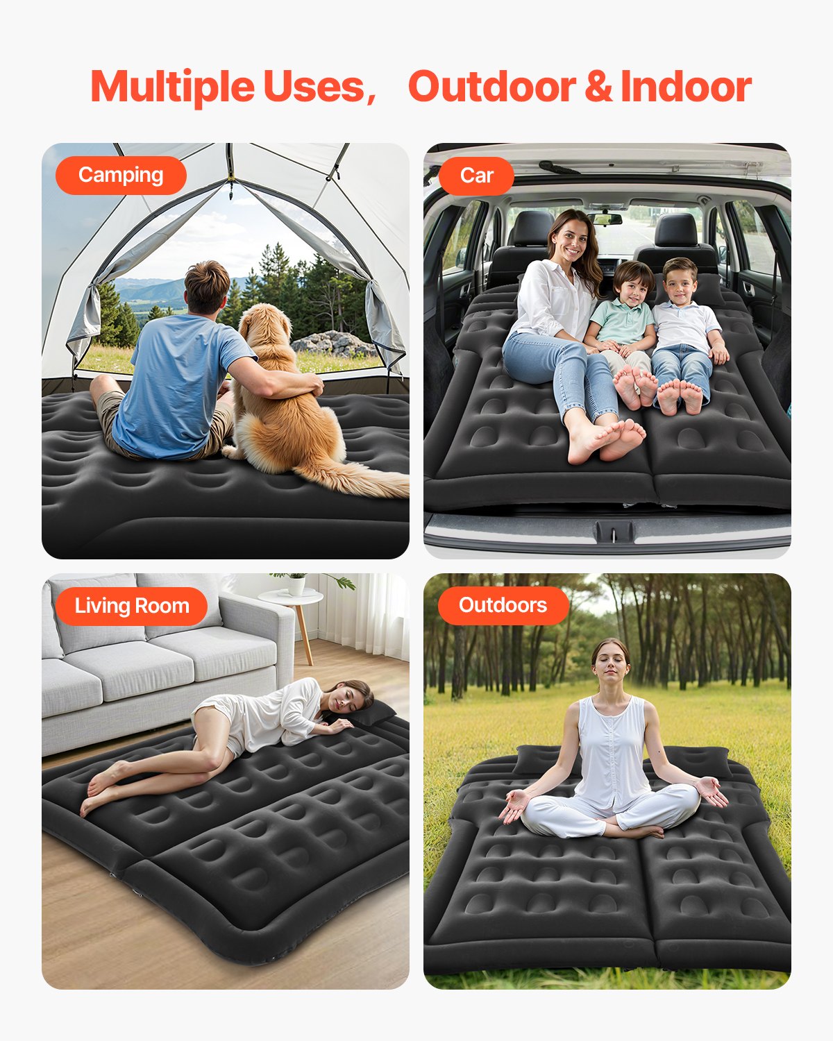 Car Air Mattress Inflatable Car Camping Travel Sleeping Bed SUV MPV Sedan V952-HBXKZRHSTYDZ7UZS4V9