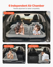 Car Air Mattress, Inflatable Car Camping Mattress, Flocking Thickened Travel Beds, Comfortable and Durable V952-HBXKZRHSTYDZIRA54V9