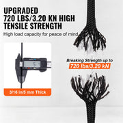 Braided Nylon Rope, 5 mm x 304.8 m, 32 Strands, 3.20kN Breaking Strength Outdoor Climbing Rope, Arborist Tree V952-HCCLSNL316INDUEVBV0