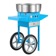Electric Cotton Candy Machine with Cart, 1000W Commercial Candy Floss Maker with 52cm Stainless Steel Bowl, V952-HCDRMHTJLSWGM2LX4V3