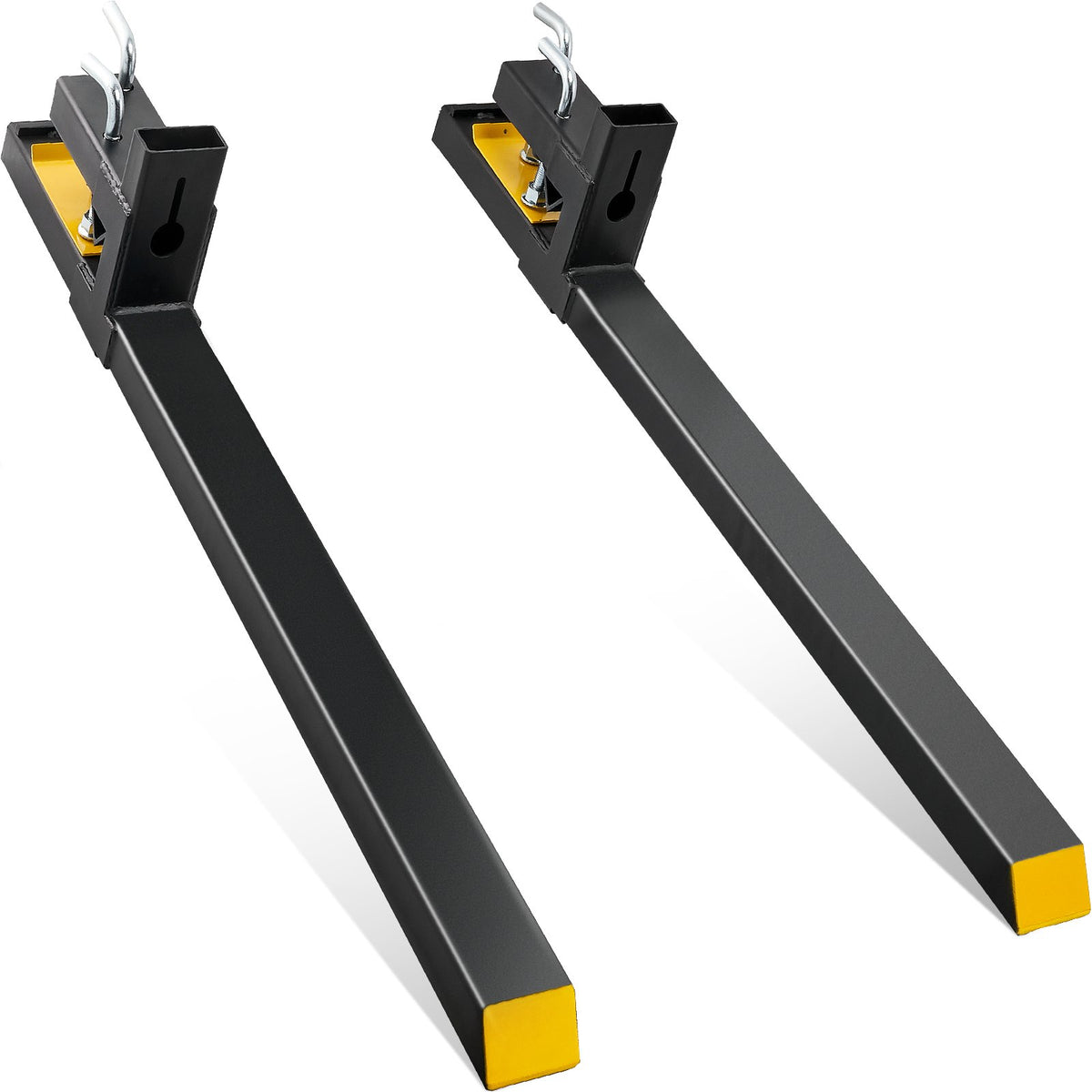Pallet Forks, 1814 kg Capacity clamp on Pallet Forks, 1490 mm Tractor Bucket Forks, Heavy Duty Front Loader V952-HCF60INCH4000OC4YV0