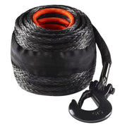 Synthetic Winch Rope, 9.5 mm x 30.5 m, 117.9 kN, Synthetic Winch Line Cable Rope with Protective Sleeve + V952-HCJPSJYX38IN93VS7V0