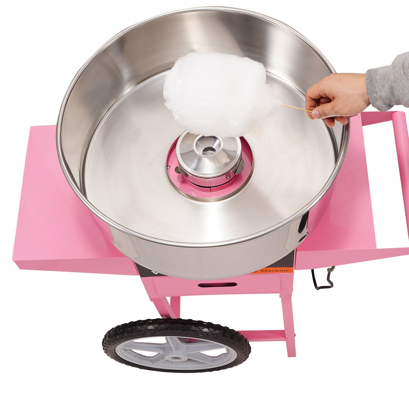 Commercial Cotton Candy Machine with Cart Sugar Floss Maker 1000W Party V952-HCMHTJFSWGZMWVJZKV3
