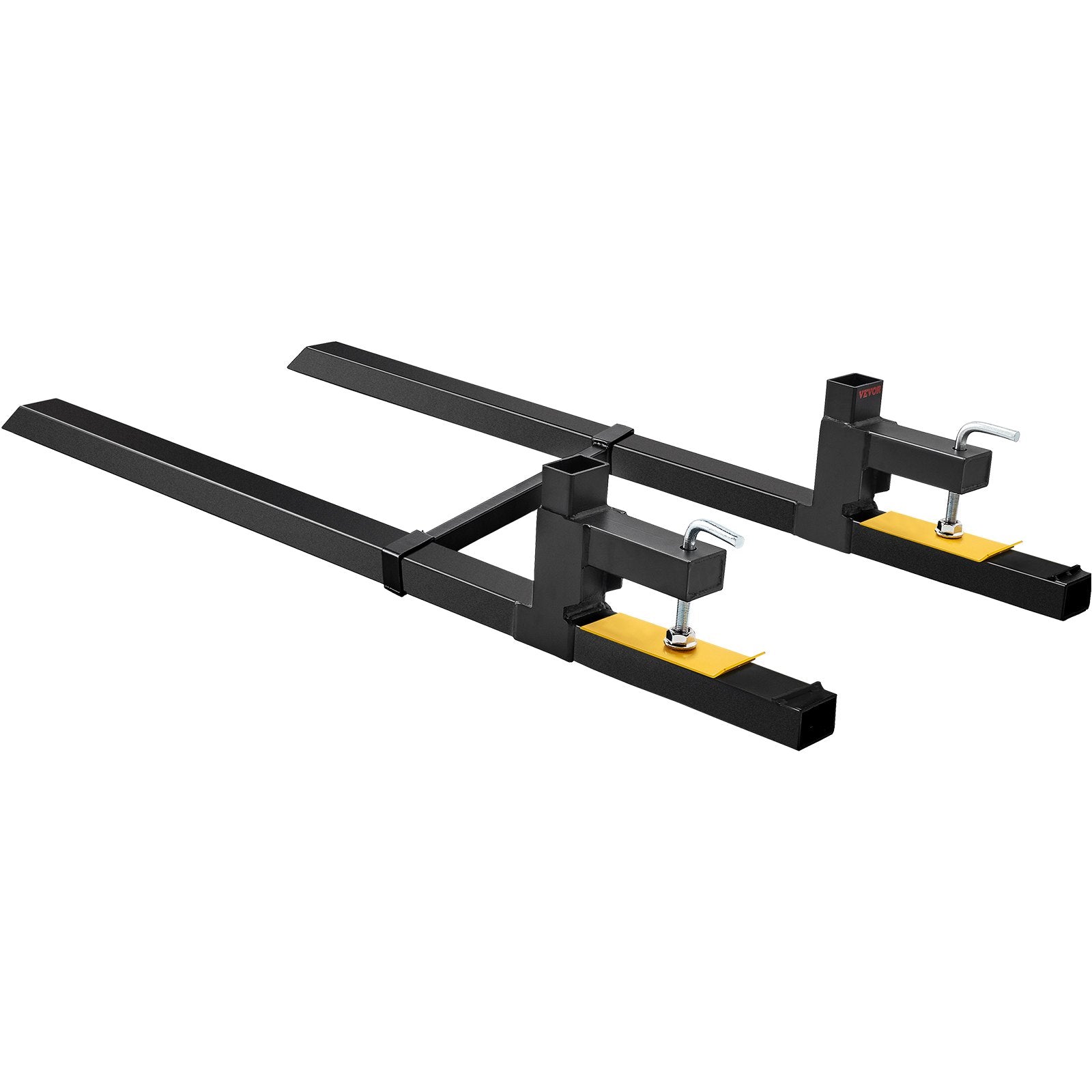 Pallet Forks, 907 kg Tractor Bucket Forks, 1490 mm Total Length Clamp on Pallet Forks with Adjustable V952-HCS2000LBS60IX9MMV0