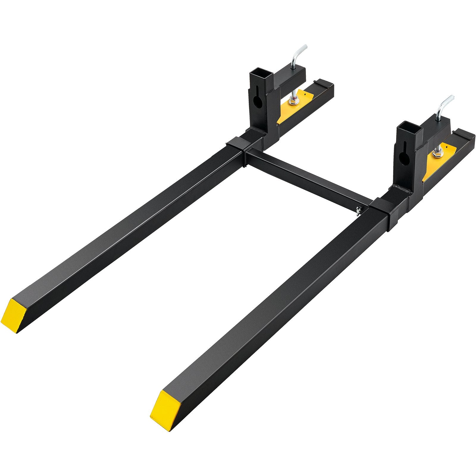 Pallet Forks, 907 kg Tractor Bucket Forks, 1490 mm Total Length Clamp on Pallet Forks with Adjustable V952-HCS2000LBS60IX9MMV0