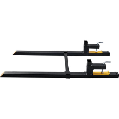 Pallet Forks, 907 kg Tractor Bucket Forks, 1490 mm Total Length Clamp on Pallet Forks with Adjustable V952-HCS2000LBS60IX9MMV0