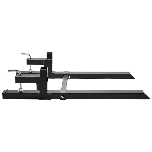 Pallet Forks, 907 kg Clamp on Pallet Forks, 1090 mm Total Length Tractor Bucket Forks with Adjustable V952-HCS43INCH20006W25V0