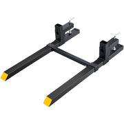 Pallet Forks, 907 kg Clamp on Pallet Forks, 1090 mm Total Length Tractor Bucket Forks with Adjustable V952-HCS43INCH20006W25V0