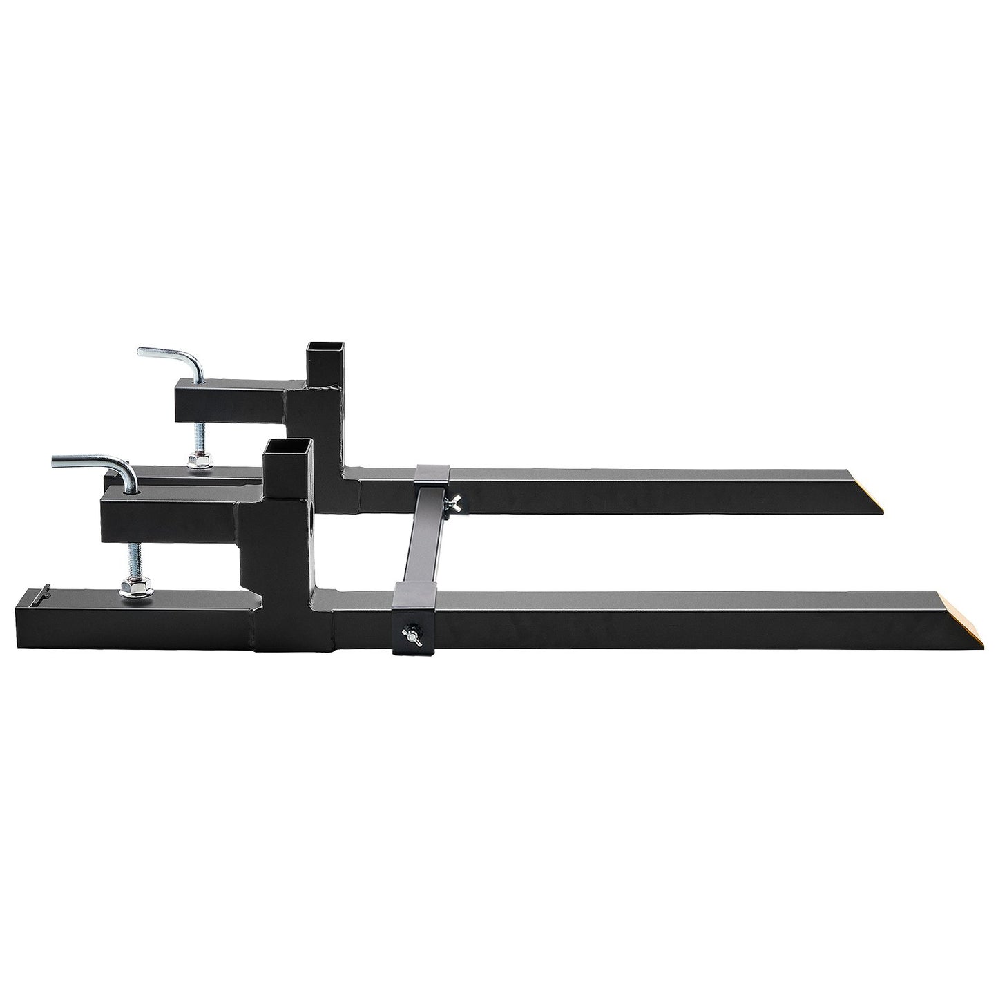 Pallet Forks, 907 kg Clamp on Pallet Forks, 1090 mm Total Length Tractor Bucket Forks with Adjustable V952-HCS43INCH20006W25V0
