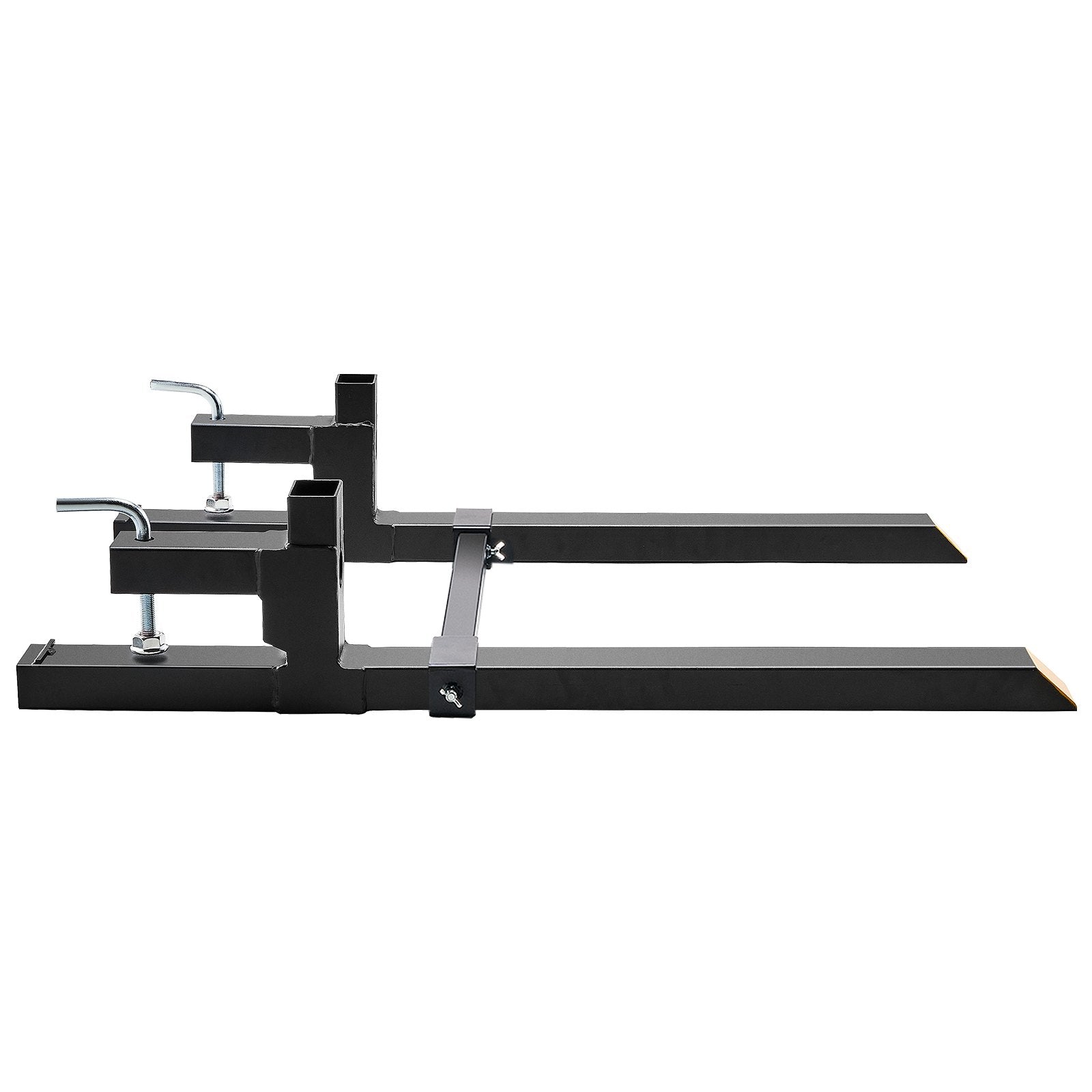 Pallet Forks, 907 kg Clamp on Pallet Forks, 1090 mm Total Length Tractor Bucket Forks with Adjustable V952-HCS43INCH20006W25V0