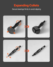 Blind Hole Bearing Puller Set, 16-in-1 Inner Bearing Race and Seal Extractor Kit, 16 PCS Slide Hammer Pilot V952-HCSNZCLBQ16JCERB3001V0