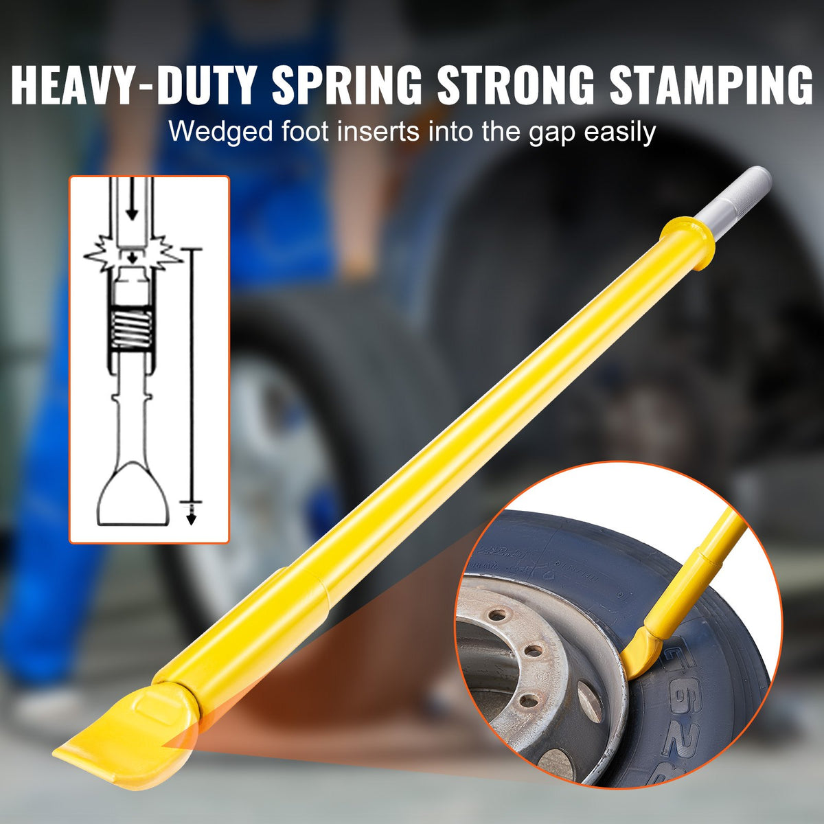Tire Bead Breaker Slide Hammer, 117.5 cm Length Tire Slide Hammer, Heavy Duty Steel Tire Changing Tool, Tire V952-HCSTQPSJHSTTSOYX5V0