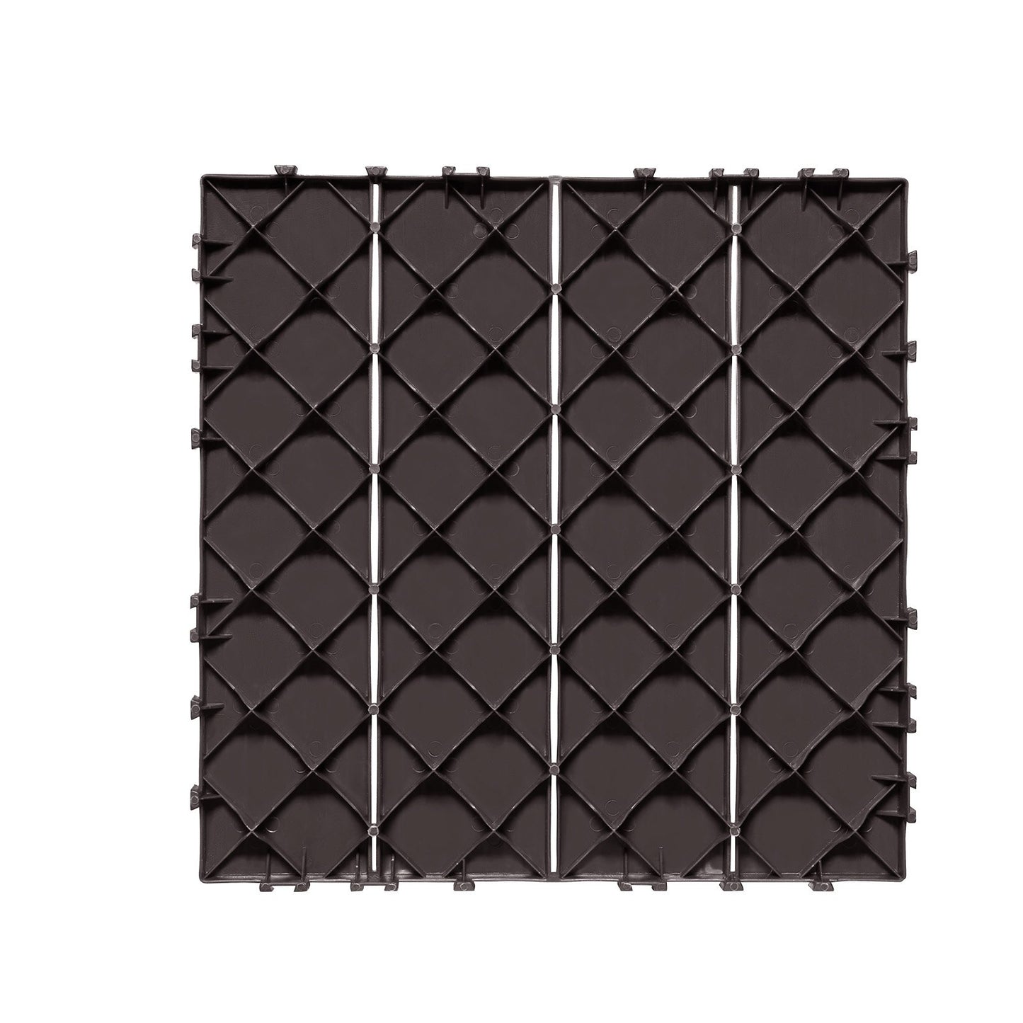 Interlocking Deck Tiles, 10 Pack,12"x12" 10 sq. ft Plastic Waterproof Outdoor Flooring All Weather Use, Patio V952-HDDBSL4TBTSZNBR2SV0