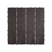 Interlocking Deck Tiles, 10 Pack,12"x12" 10 sq. ft Plastic Waterproof Outdoor Flooring All Weather Use, Patio V952-HDDBSL4TBTSZNBR2SV0