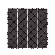 Interlocking Deck Tiles, 36 Pack,11.6"x11.6" 36 sq. ft Plastic Waterproof Outdoor Flooring All Weather Use, V952-HDDBSL4TBTSZO4PBXV0