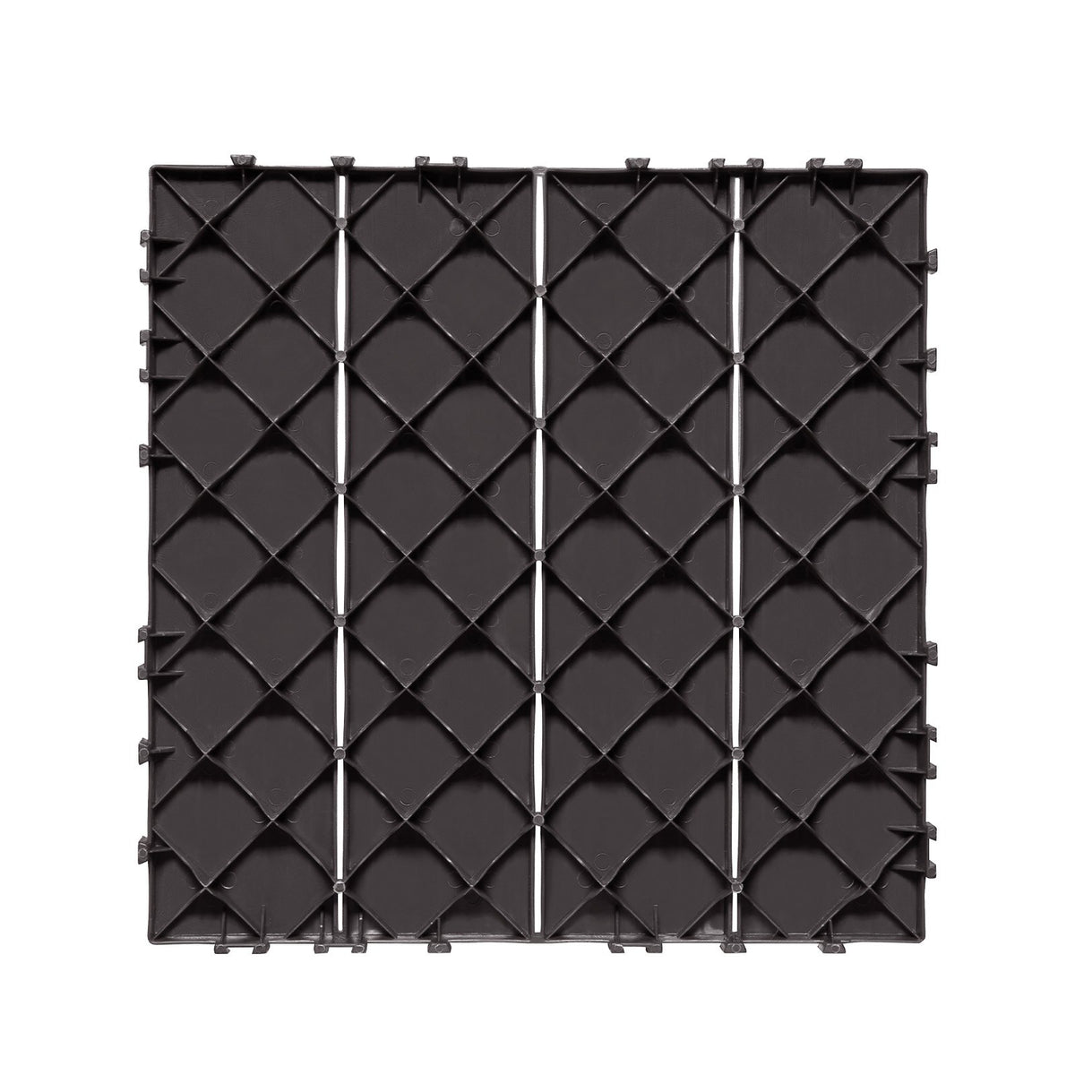 Interlocking Deck Tiles, 36 Pack,11.6"x11.6" 36 sq. ft Plastic Waterproof Outdoor Flooring All Weather Use, V952-HDDBSL4TBTSZO4PBXV0
