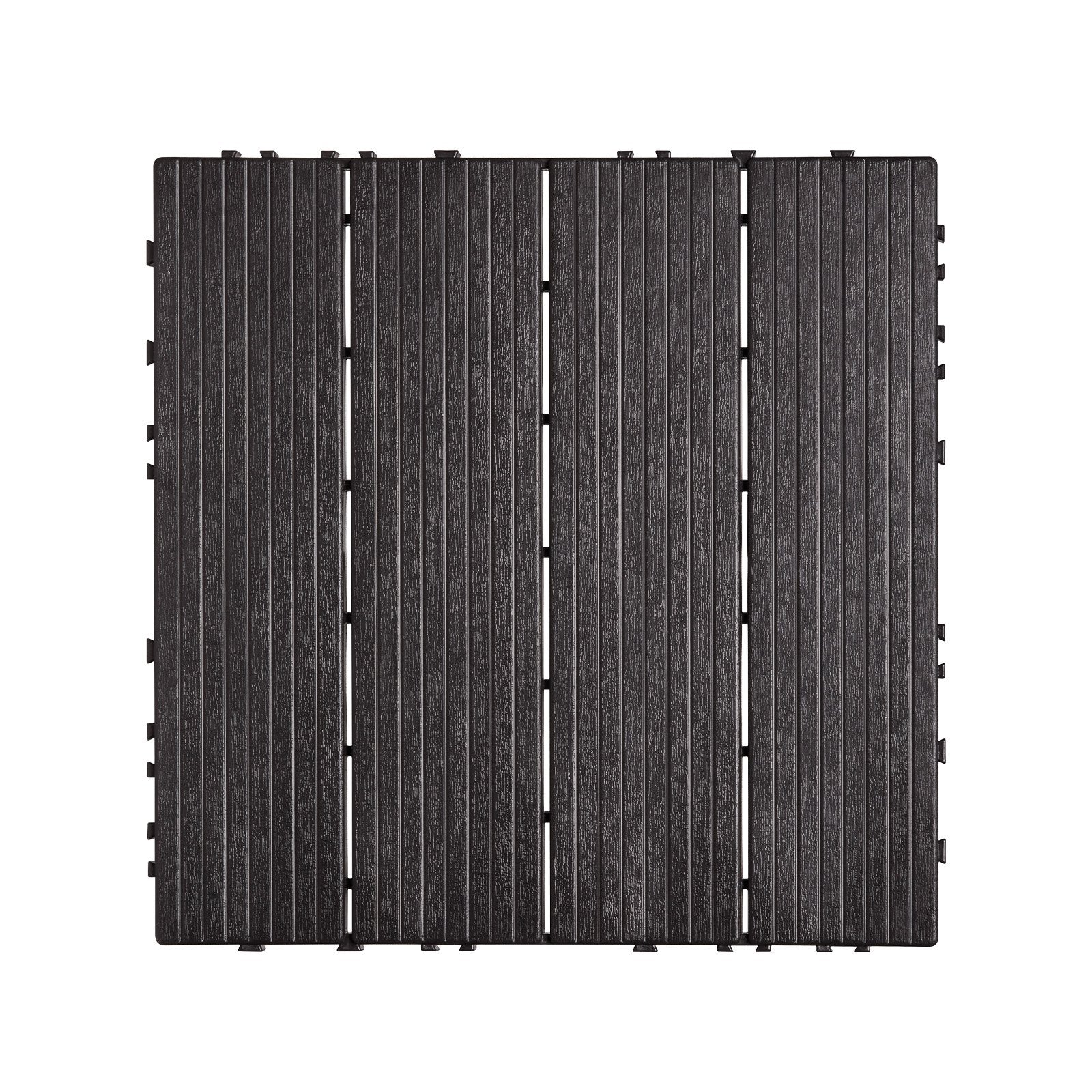 Interlocking Deck Tiles, 36 Pack,11.6"x11.6" 36 sq. ft Plastic Waterproof Outdoor Flooring All Weather Use, V952-HDDBSL4TBTSZO4PBXV0