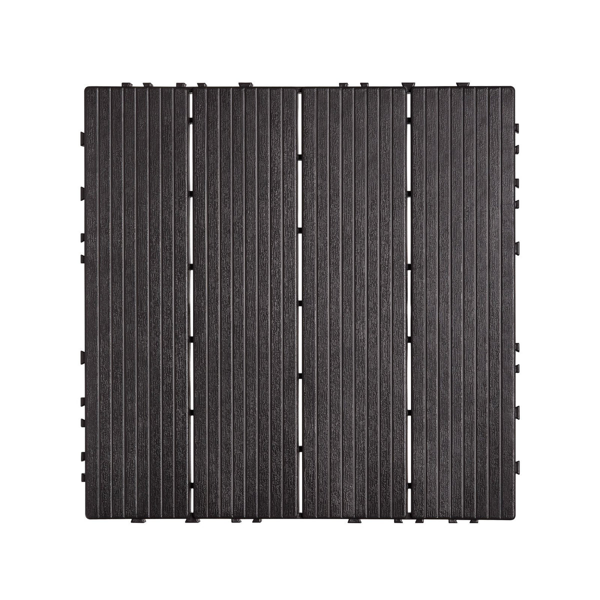 Interlocking Deck Tiles, 36 Pack,11.6"x11.6" 36 sq. ft Plastic Waterproof Outdoor Flooring All Weather Use, V952-HDDBSL4TBTSZO4PBXV0