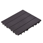 Interlocking Deck Tiles, 36 Pack,11.6"x11.6" 36 sq. ft Plastic Waterproof Outdoor Flooring All Weather Use, V952-HDDBSL4TBTSZO4PBXV0