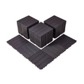 Interlocking Deck Tiles 54 Pack 12"x12" Waterproof for Porch Dark Brown V952-HDDBSL4TBTSZUY2L8V0