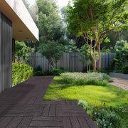 Interlocking Deck Tiles 54 Pack 12"x12" Waterproof for Porch Dark Brown V952-HDDBSL4TBTSZUY2L8V0