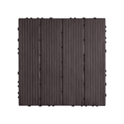 Interlocking Deck Tiles 54 Pack 12"x12" Waterproof for Porch Dark Brown V952-HDDBSL4TBTSZUY2L8V0