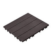 Interlocking Deck Tiles 54 Pack 12"x12" Waterproof for Porch Dark Brown V952-HDDBSL4TBTSZUY2L8V0