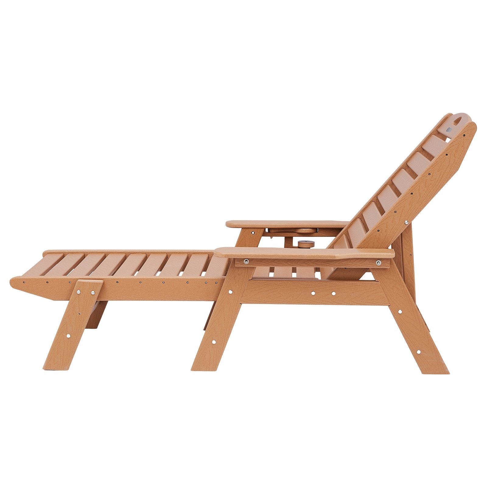 Chaise Lounge Chair, 181 kg Weight Capacity, 6 Positions Adjustable Patio Lounge Chair, Outdoor HDPE Lounge V952-HDPESLTYGDTYYCZAV001V0