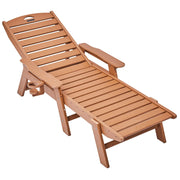 Chaise Lounge Chair, 181 kg Weight Capacity, 6 Positions Adjustable Patio Lounge Chair, Outdoor HDPE Lounge V952-HDPESLTYGDTYYCZAV001V0