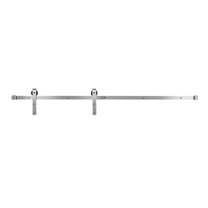 2000 mm Sliding Barn Door Hardware Kit for Single Sliding Barn Door Silver V952-HDSMDGDGDM2DHTNXT001V0
