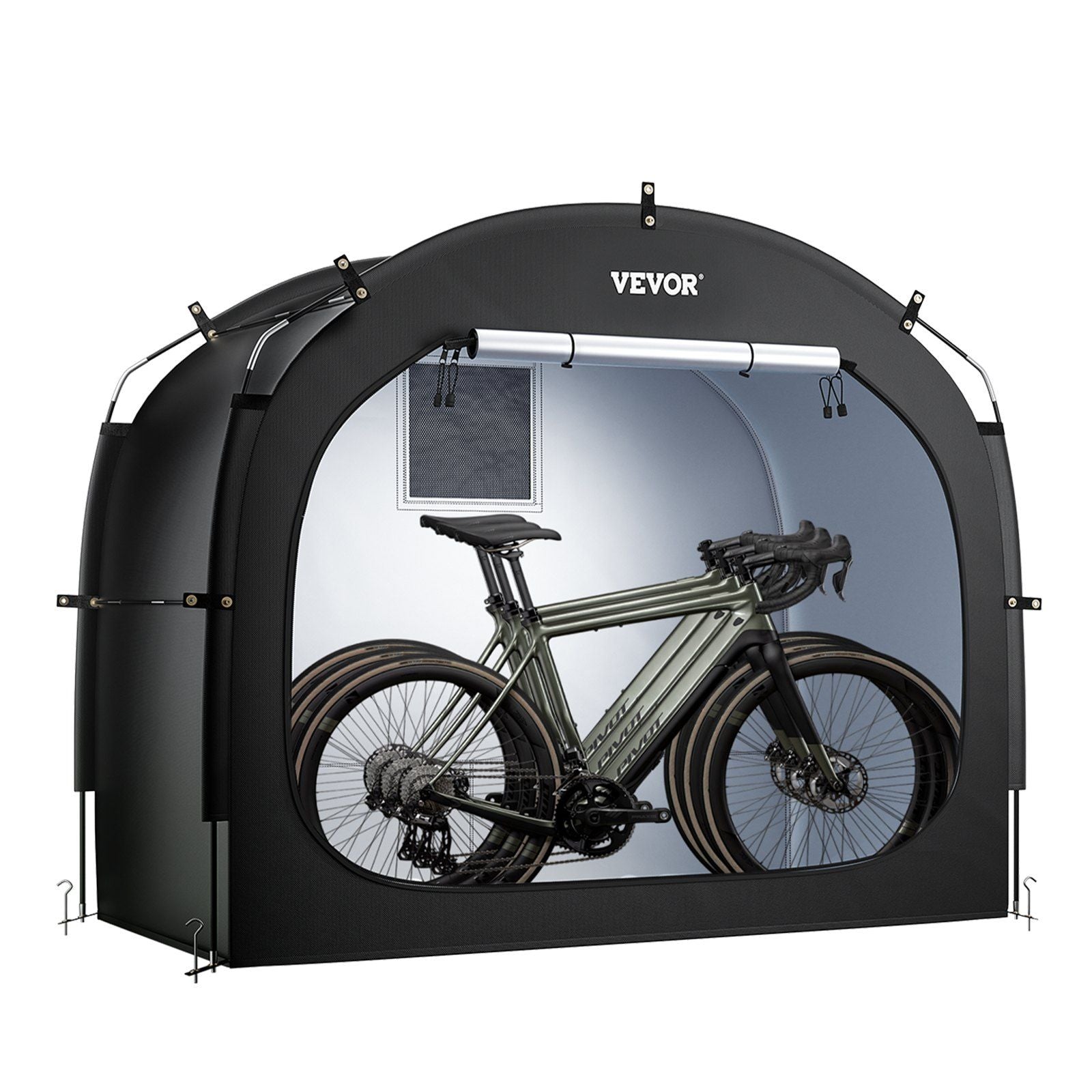 Bike Storage Tent, 3 to 4 Bikes, Outdoor Spacious Bike Storage Tent with Ventilated Window, Waterproof V952-HDZXCP56664FUISQ9V0